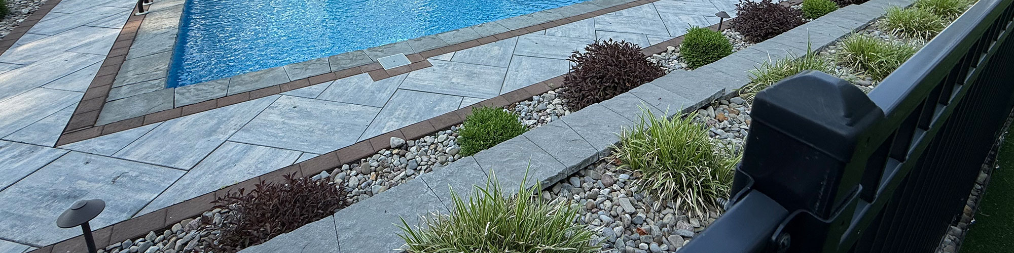 Retaining Wall By Pool